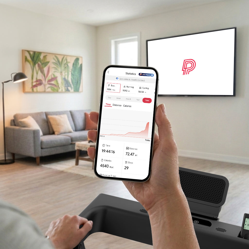 DeerRun All-New 2026 A1 Pro Move+ Smart Foldable Treadmill with 6% Incline & NFC | 350 lbs, 10 mph, Black